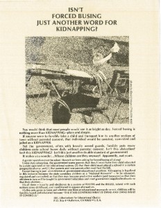 thumbnail-of-Poster -- Isn't Force Busing Just Another Word for Kidnapping